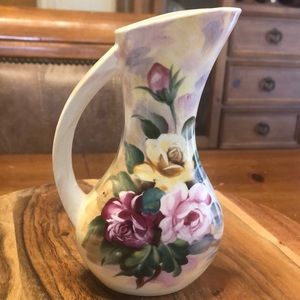 Vintage floral pitcher